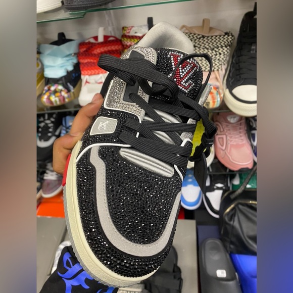 LV Rhinestone Trainer Sneaker - Picture 1 of 2